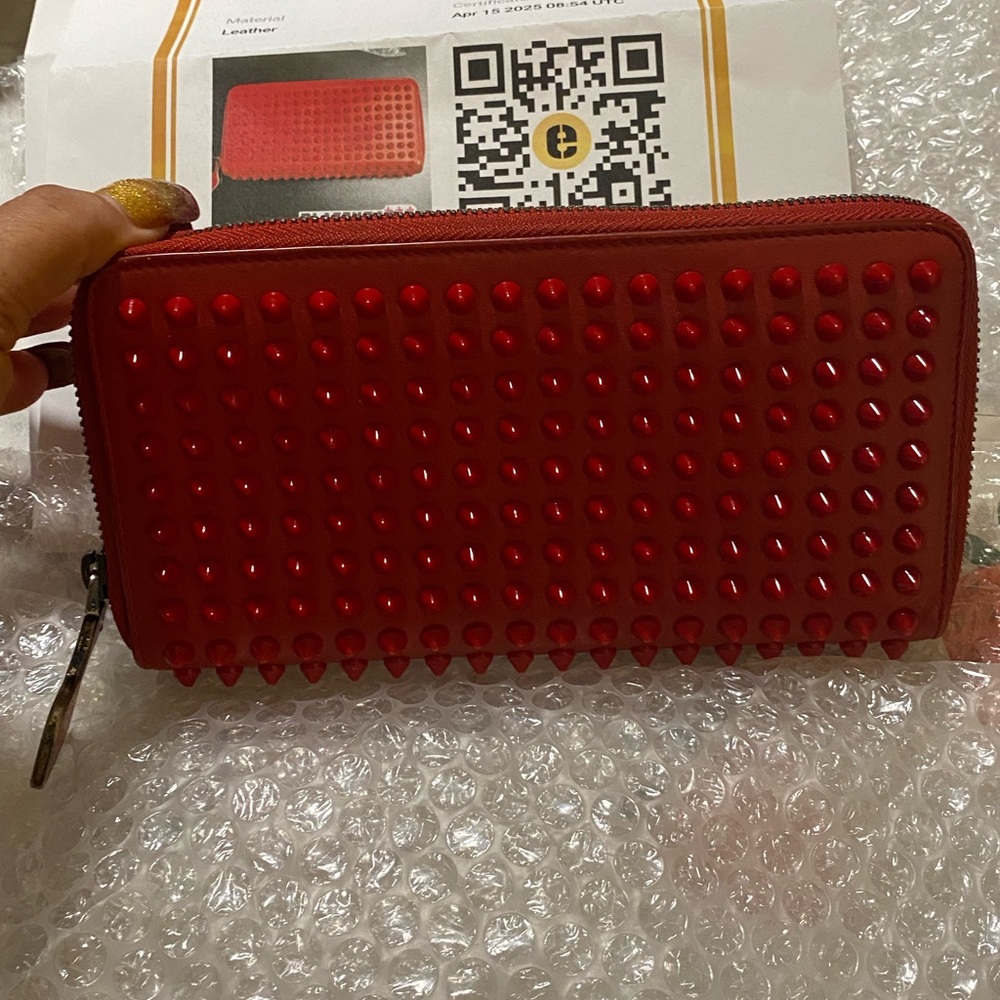 Christian Louboutin studded Panettone wallet w COA - Picture 4 of 8